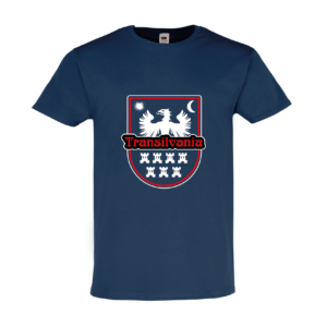 T-Shirt Transilvania navy druck-fata 02