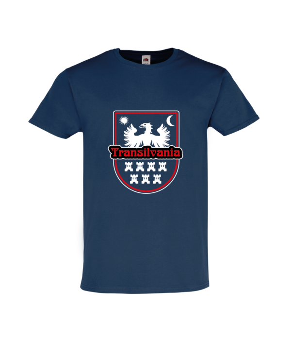 T-Shirt Transilvania navy druck-fata 02