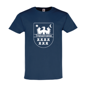 T-Shirt Transilvania navy druck-fata 04