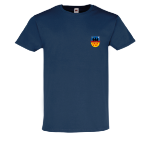 T-Shirt Transilvania navy druck-fata 08